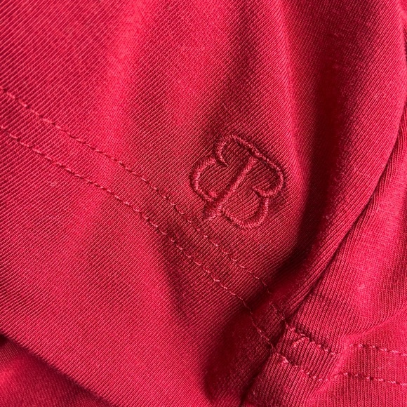 Betabrand | Red V-Neck Flutter Sleeve Top | XL - Picture 6 of 6